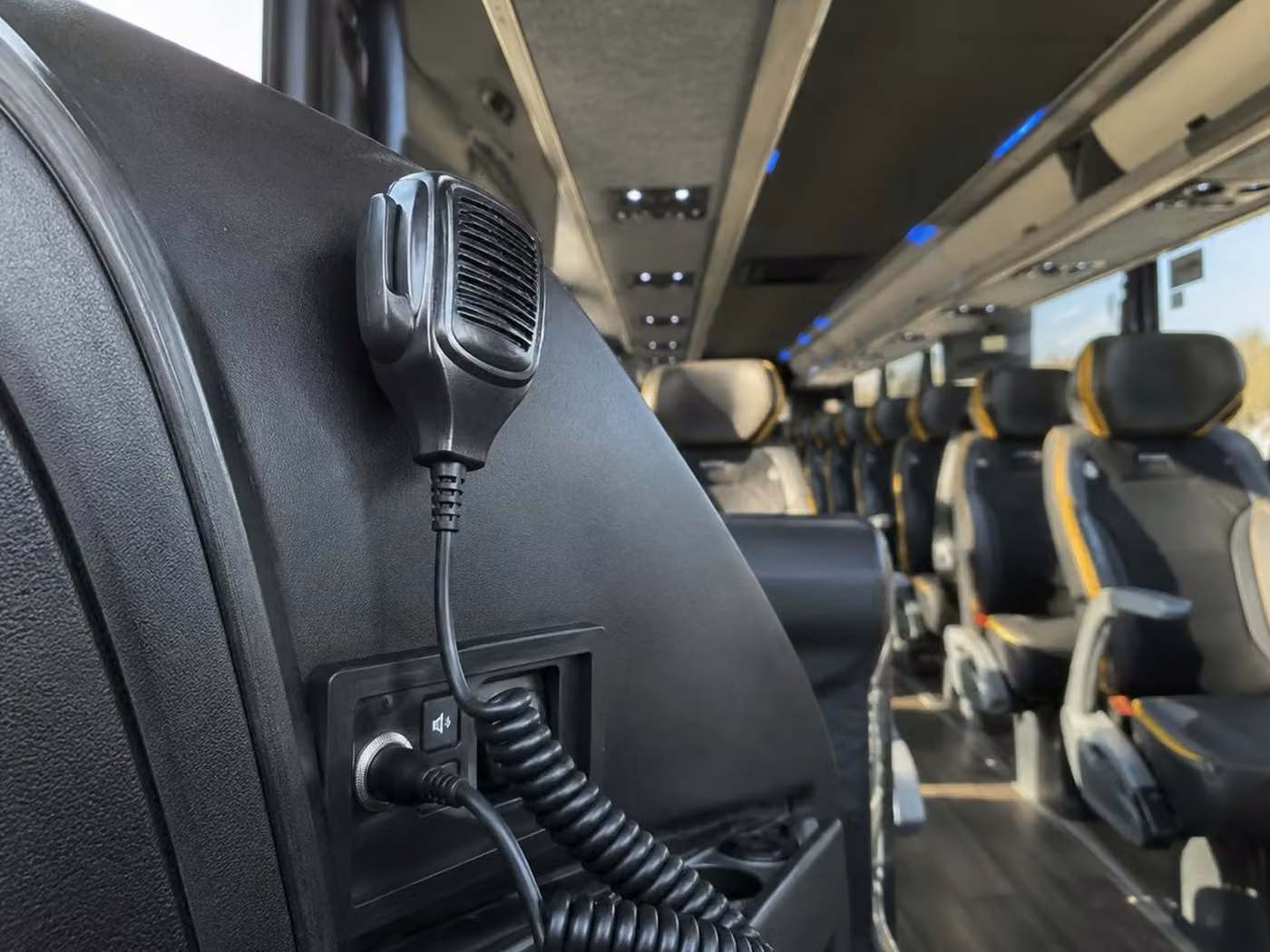 winter springs 56 passenger charter bus pa system