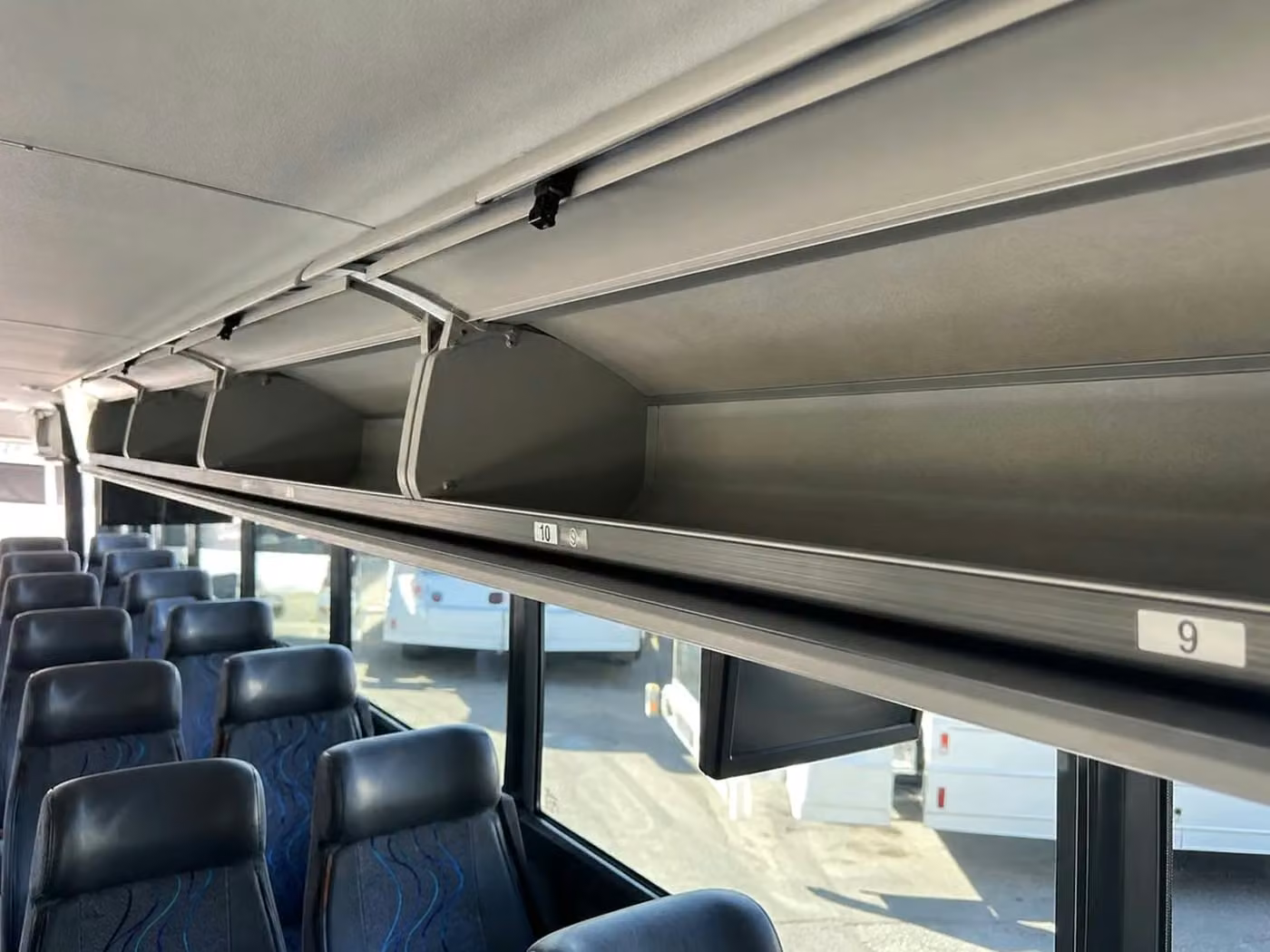 winter springs charter bus overhead storage