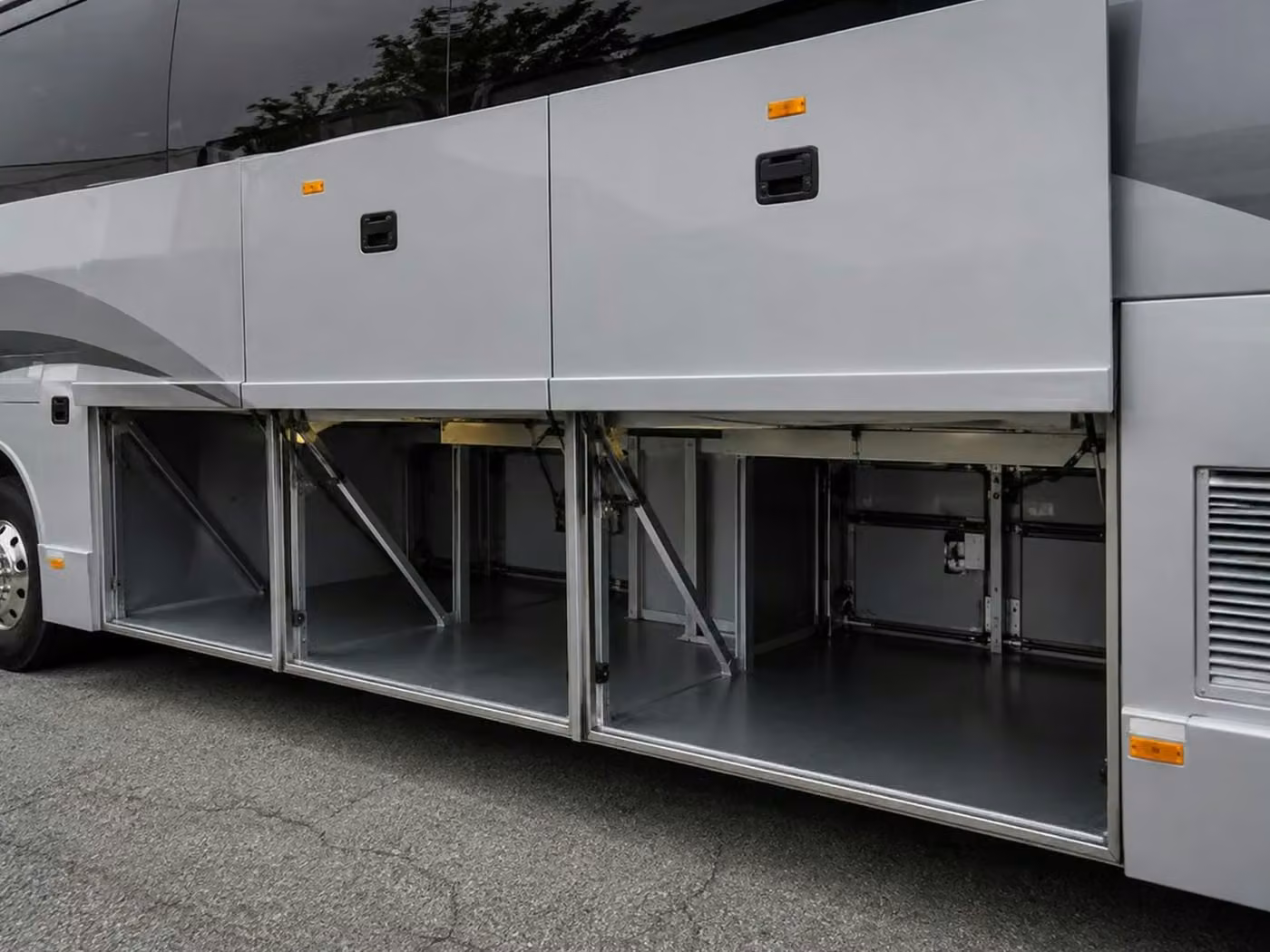 winter springs charter bus under bus storage