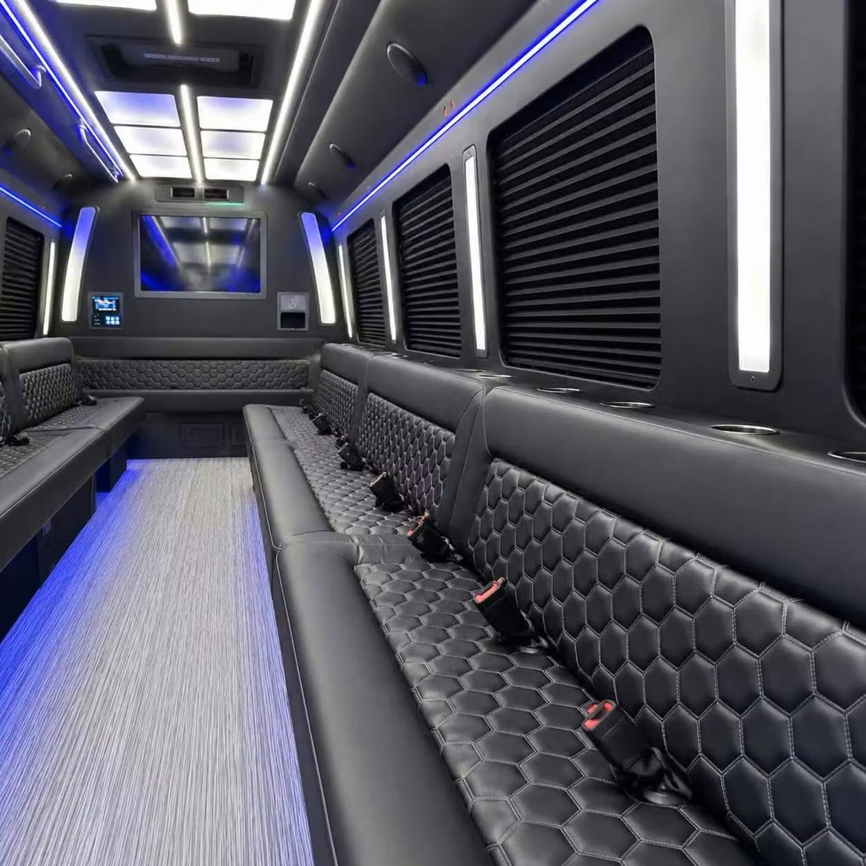 winter springs party bus party lighting