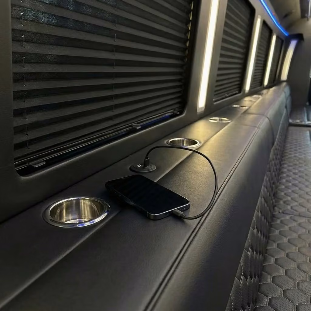 winter springs party bus usb charging