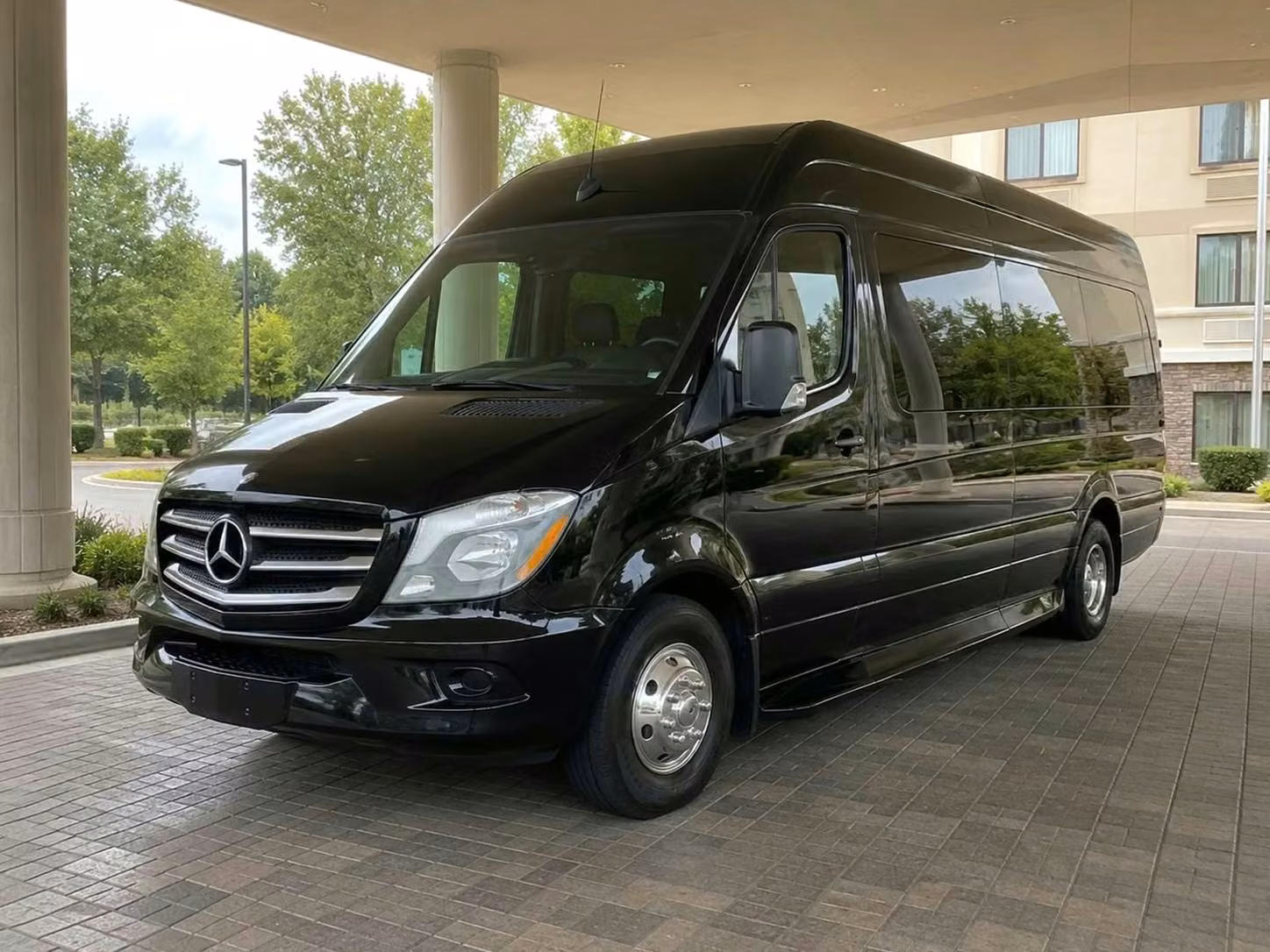 winter springs sprinter van rental with driver tinted windows