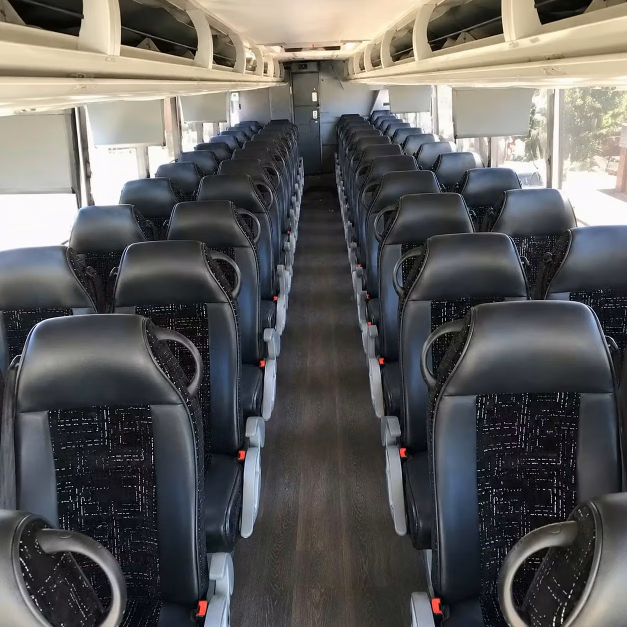 56 passenger charter bus interior